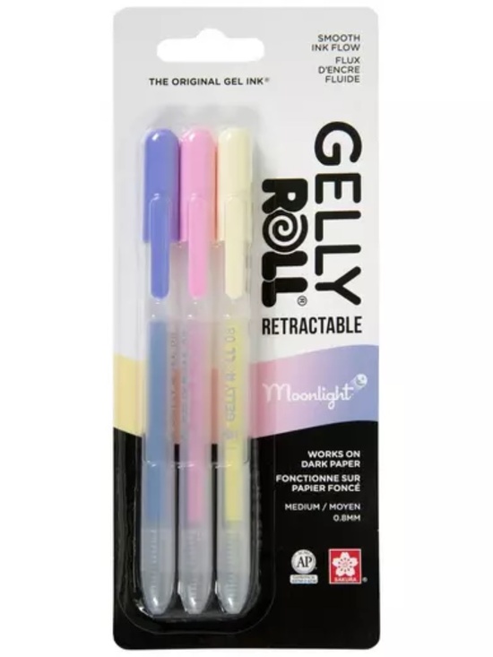 Sakura Other - Sakura Gelly Roll Retractable Moonlight Pastel Gel Ink Pens 3 Ct NWT